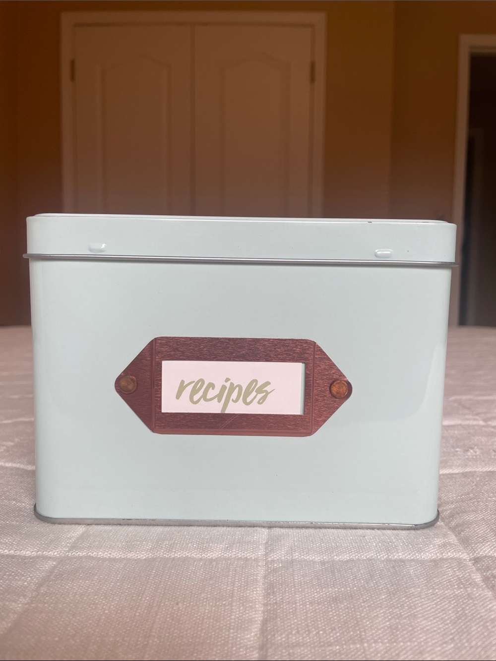 Recipe Storage Tin NEW